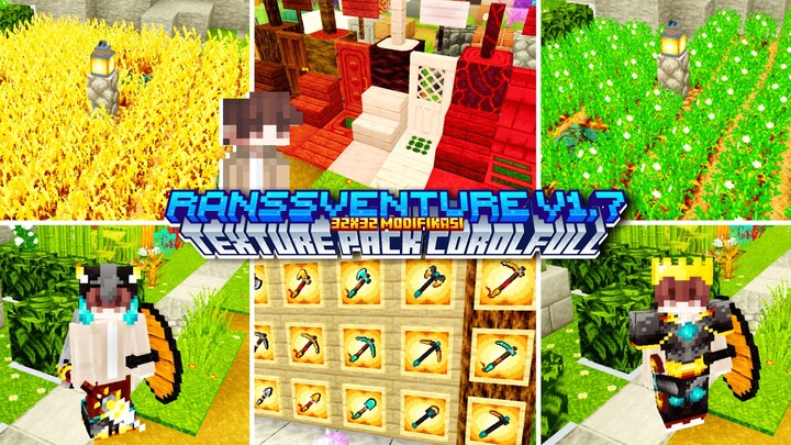 TOP 1 Texture Pack Untuk Survival 32x32 CorolFull Keren Banget - Texture Mcpe