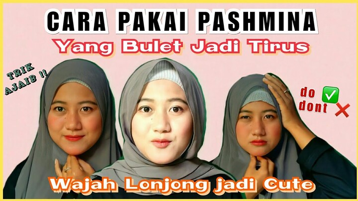 Kesalahan Dalam Memakai Hijab Pashmina Untuk Wajah Bulat/Chubby dan Lonjong #NMY GRIZELLA