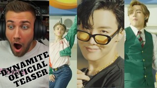 HELP ME!!! 😱😳 BTS (방탄소년단) 'Dynamite' Official Teaser - REACTION