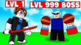 Lvl 1 NOOB fights ONLY BOSSES (Blox Fruits)