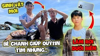 [Vlog]BéChanh Đang Bắt Sinh Vật Lạ Thì Quý11N Nói Làm Rơi iphone13 Dưới Biển??