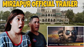 MIRZAPUR S2 - Official Trailer | Pankaj Tripathi , Ali fazal , Divyenndu |Filipino Couple Reaction