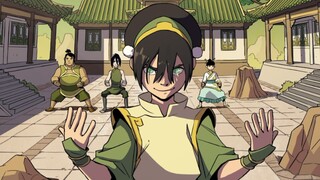 Saya menonton animasi "The Avatar" karena satu klip! Toph sangat tampan!