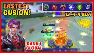 Under the Turret Triple Kill! Fast Hand Top 1 Gusion by H2WO - MLBB