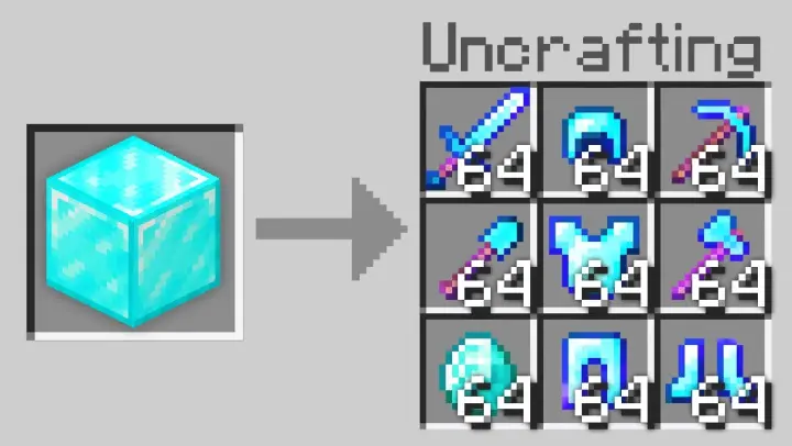 Minecraft, If Crafting Was Reversed..