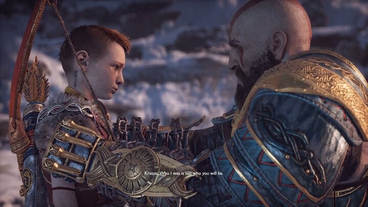 Kratos tells Atreus he killed his father