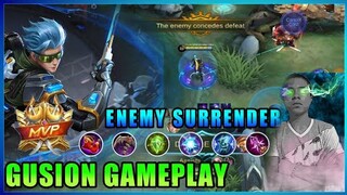 ENEMY CONCEDES DEFEAT, Cyber Ops GUSION Gameplay - MLBB