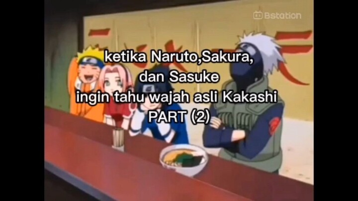 ketika Naruto, Sakura Sasuke ingin tahu wajah asli Kakashi part 2 (Naruto kecil (malay dub