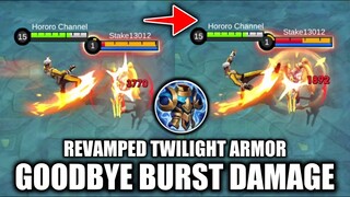 REVAMPED TWILIGHT ARMOR | MAJOR NERF TO BURST HEROES