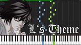 L's Theme - Death Note [Piano Tutorial] (Synthesia)