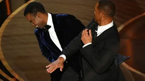 Will Smith smack Chris Rock on stage at Oscar's