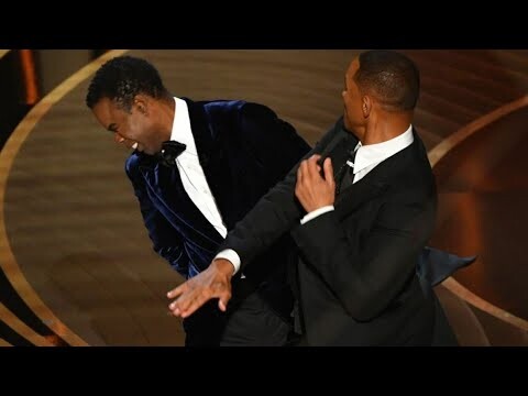Will Smith smack Chris Rock on stage at Oscar's