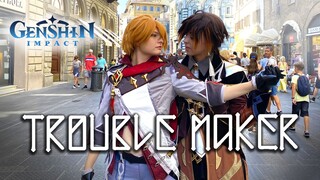 [K-POP IN PUBLIC - ITALY] TROUBLE MAKER - TROUBLE MAKER DANCE COVER (GENSHIN IMPACT COSPLAY)