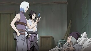 Sasuke helps Suigetsu retrieve Zabuza's sword, Sasuke create Team Taka [1080p]