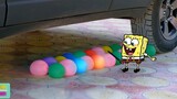SpongeBob SquarePants: Weird watermelon filled with Skittles!
