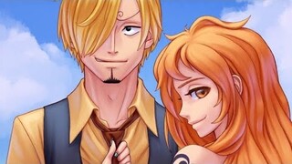 TikTok edit!! Nami x Sanji❤️❤️.          Credits to the owner⚠️⚠️#One piece#Sanji#Nami#Animeedit