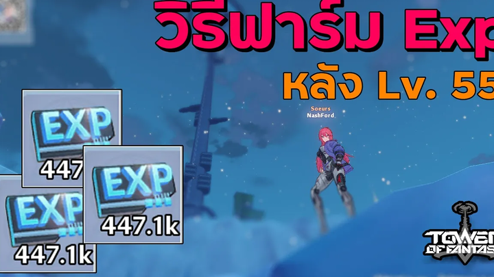 Tower Of Fantasy วิธีฟาร์มExp หลังLv55 จะมีอะไรบ้างคลิปนี้มีคำตอบ