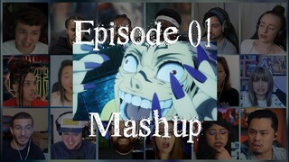 Jujutsu Kaisen Episode 01 Reaction Mashup | 呪術廻戦