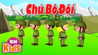 Chú Bộ Đội ♫ Nhạc Thiếu Nhi Vai chú mang súng mũ cài ngôi sao đẹp xinh