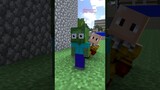 Who Is The Strongest  ? baby zombie vs Entity & Notch-  minecraft animation #minecraft  #shorts