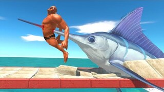 Escape From Swordfish - Animal Revolt Battle Simulator