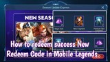 How to Redeem Success New Redeem Code in Mobile Legends | Fix Undefined Code