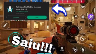 SAIU A BETA DO RAINBOW SIX MOBILE!!! ANDROID GAMEPLAY