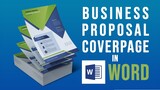 Business Proposal CoverPage In MS Word | Download FREE Templates | Microsoft Word Tutorial