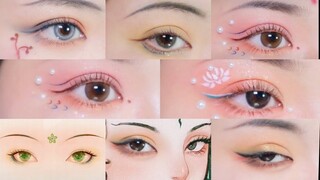 Trang điểm mắt, vẽ chu sa cổ trang Trung| Chinese ancient eyes makeup- Nhã Di Các.