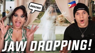 She's not a bride, she is an ARTIST! Latinos React to The Best FILIPINO BRIDE Performance