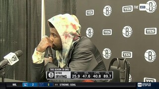 Kyrie Irving thought Ben Simmons handled the situation with fans well: "Ben's safe here."