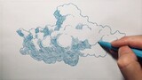Can't draw clouds yet? The painting process is for you~