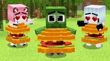 Monster School NOOB vs PRO: BABY ZOMBIE SECURITY HOUSE BUILD CHALLENGE - Minecraft Animation