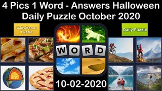 4 Pics 1 Word - Halloween - 02 October 2020 - Daily Puzzle + Daily Bonus Puzzle - Answer-Walkthrough