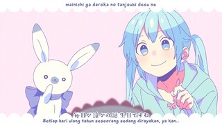 【Hatsune Miku】 Round off the Square Earth 【Romaji & Indonesia Sub】