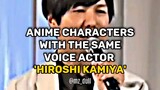 Anime characters with the same VA (sc TikTok : mz_dull)