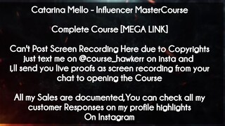 Catarina Mello  course - Influencer MasterCourse download