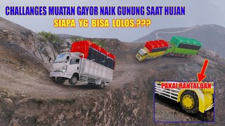 CHALLENGES CANTER VS GIGA DAN TRUK HINO LOHAN NANJAK GUNUNG SAAT JALAN LICIN