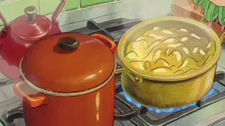 Ghibli | Fireworks in the world, food has a very powerful healing power
