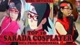 Top 10 Sarada Cosplay From Boruto Next Generations -- No.2 From Indonesia {Wibu Official}