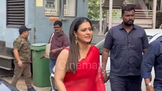 Kajol looking beautiful in red saree