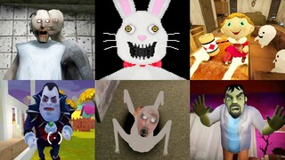 V+ Jumpscares #47 | Granny 3🍇Mr. Hopps Playhouse🍇Scary Doll🍇Frankenstein Grumpy & More