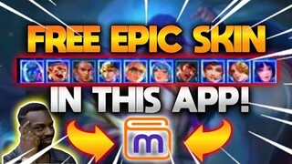 HOW TO GET YOUR FREE EPIC SKIN IN JUST ONE APP - Mobile Legends