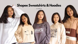 12.12 SALE | Shopee Try On Haul SWEATSHIRTS AND HOODIES EDITION Part 2