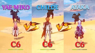 Ayaka vs Yaemiko vs Childe!! Who is the best DPS?? GAMEPLAY!!!