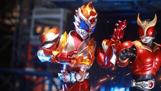 [Animasi stop-motion] Pertarungan yang berapi-api! Kamen Rider Kuuga VS Prajurit Lapis Baja LAVA&KUU