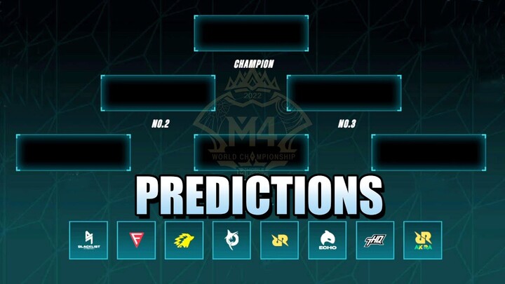 PREDICTIONS FOR M4 TEAMS - WEB EVENT