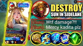 KADITA DESTROY SUN IN RANK GAME!! | KADITA BEST BUILD 2022 | TOP GLOBAL KADITA GAMEPLAY