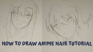 TUTORIAL GAMBAR RAMBUT ANIME