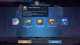 TODAY! USE PROMO DIAMOND NOW! 1 DIAMOND FOR ALL SKIN! NEW EVENT MOBILE LEGENDS!